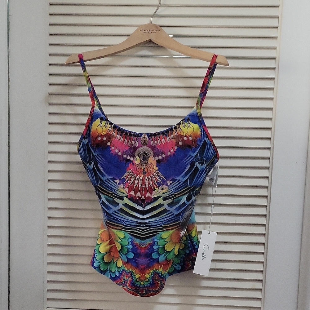 Camilla Printed Swimsuit Top